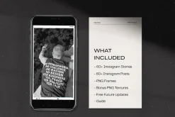 120 + Film Frames & Instant Template