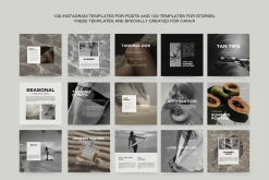 1500 Aesthetic Instagram Templates