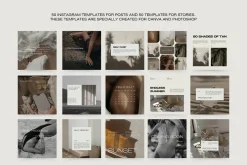 1500 Aesthetic Instagram Templates