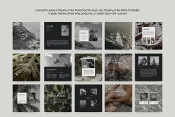 1500 Aesthetic Instagram Templates