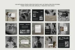 1500 Aesthetic Instagram Templates