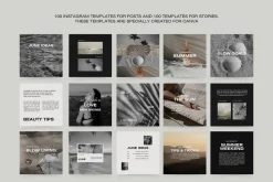 1500 Aesthetic Instagram Templates