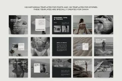 1500 Aesthetic Instagram Templates