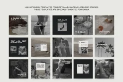 1500 Aesthetic Instagram Templates