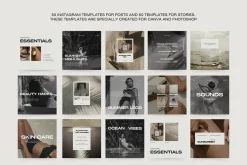 1500 Aesthetic Instagram Templates