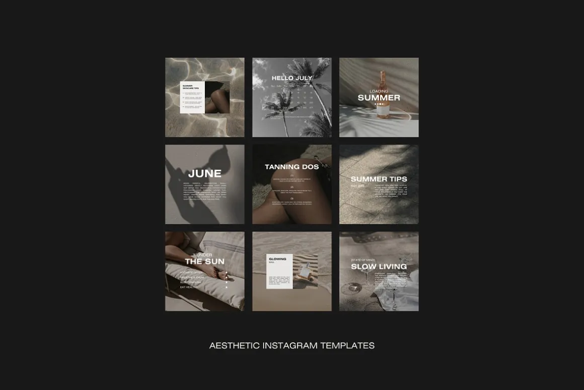 1500 Aesthetic Instagram Templates