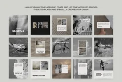 1500 Aesthetic Instagram Templates