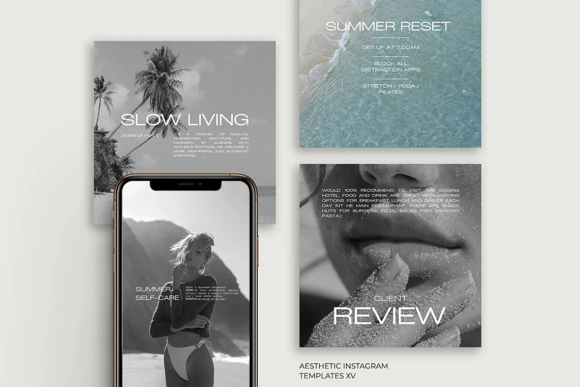 1500 Aesthetic Instagram Templates