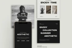1500 Aesthetic Instagram Templates