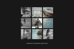 1500 Aesthetic Instagram Templates