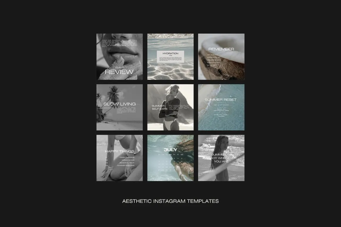 1500 Aesthetic Instagram Templates