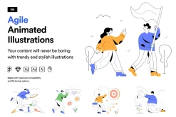 198 Agile Animated Illustrations