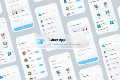 3 Apps UI|Anywash Laundry App UI Kit