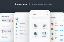 3 Apps UI|Anywash Laundry App UI Kit