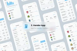 3 Apps UI|Anywash Laundry App UI Kit