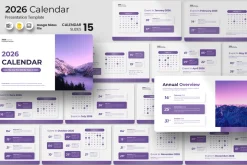 2026 Calendar Google Slides Template