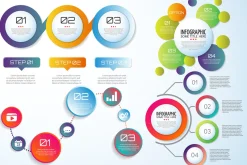 10 CIRCLE INFOGRAPHICS [AI+PSD]