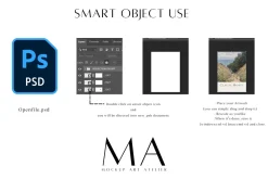 90 Close up Wood Frame Mockup Bundle