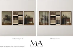 90 Close up Wood Frame Mockup Bundle