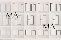 90 Close up Wood Frame Mockup Bundle