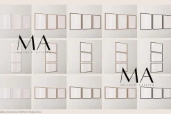 90 Close up Wood Frame Mockup Bundle