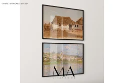 90 Close up Wood Frame Mockup Bundle