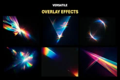 150+ Crystal Light Leaks Overlays