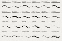 59 Easy Ink Brushes For Procreate
