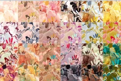 44 floral abstraction vector set