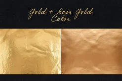 25 Gold Foil Texture Overlays