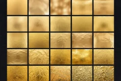 25 Gold Foil Texture Overlays