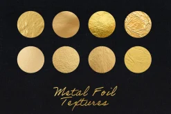 25 Gold Foil Texture Overlays