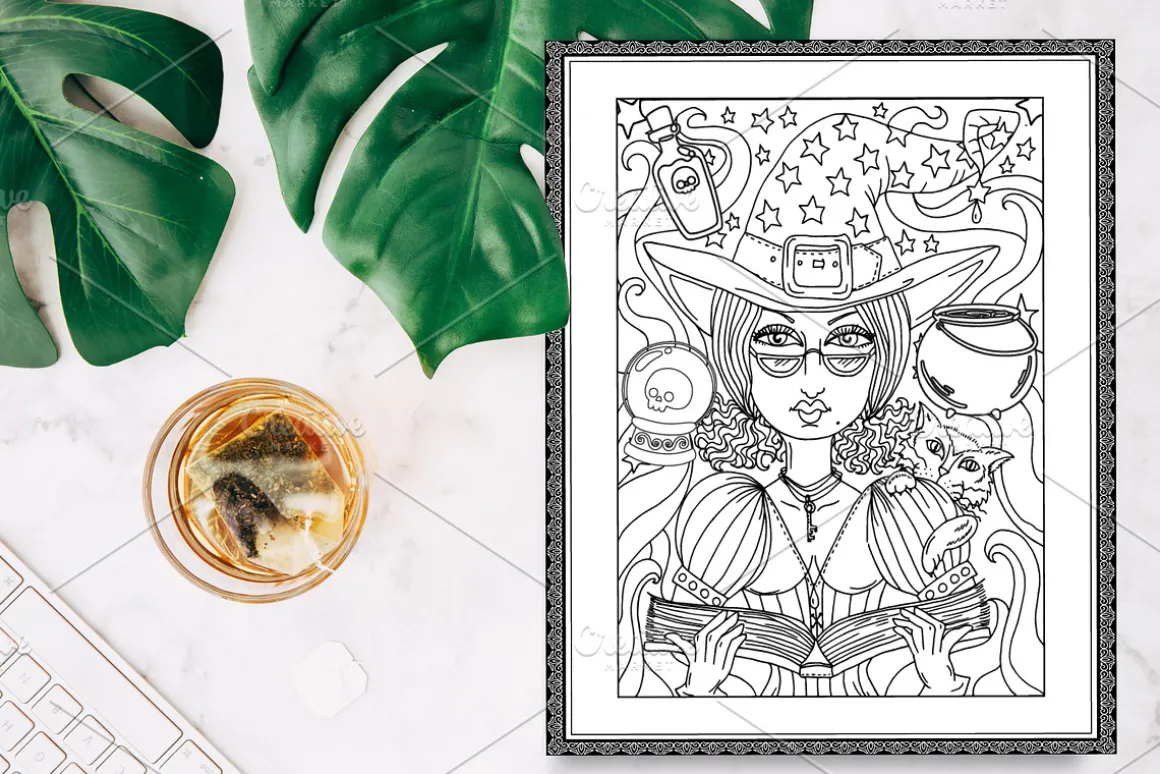 45 Halloween Vector Coloring Pages