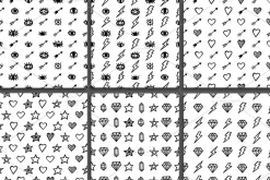 48 Hand Drawn Seamless Patterns Set