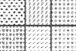 48 Hand Drawn Seamless Patterns Set