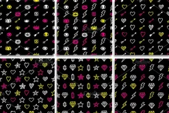 48 Hand Drawn Seamless Patterns Set