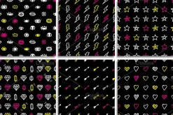48 Hand Drawn Seamless Patterns Set