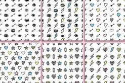 48 Hand Drawn Seamless Patterns Set