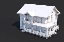 8 House Building and Swimming Pool