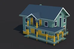 8 House Building and Swimming Pool