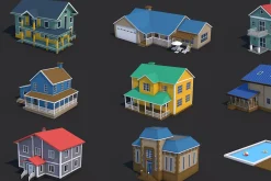 8 House Building and Swimming Pool