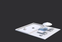 8 House Building and Swimming Pool
