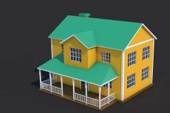 8 House Building and Swimming Pool
