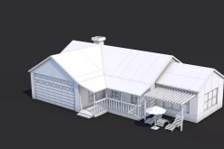 8 House Building and Swimming Pool