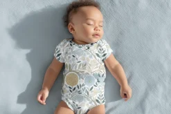 2 in 1 Bodysuit And Blanket Mockup