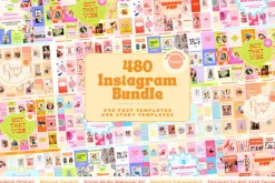 480 Instagram Bundle Templates