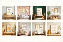 50 Kids Nursery Mockups for Canva