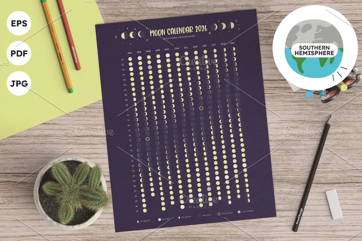 2026 Lunar Calendar Southern Hem