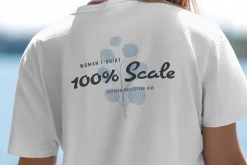 5 Mockup T-Shirt on a Woman