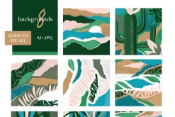 40% off - Abstract Collage BUNDLE